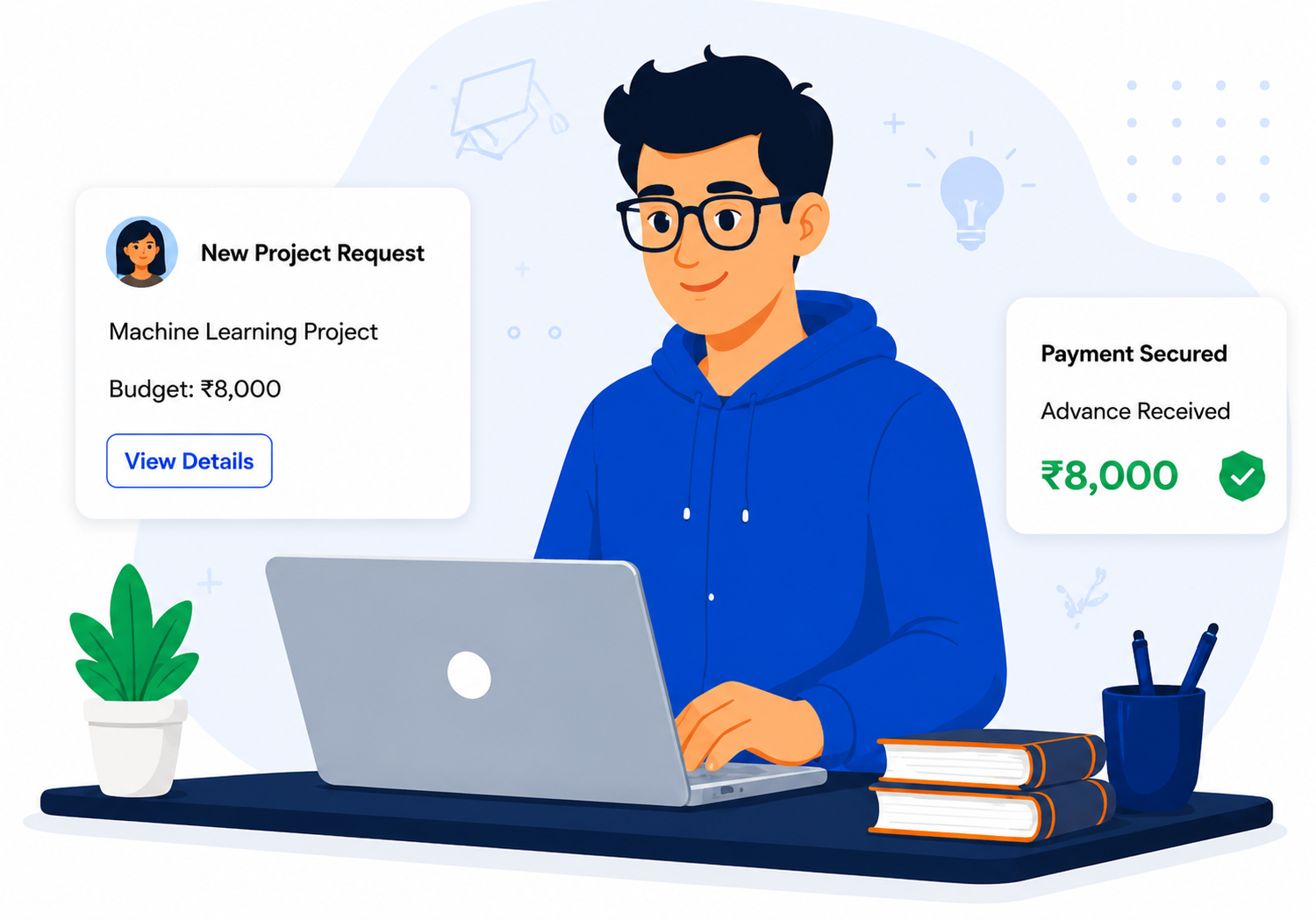 Project expert working on student requests